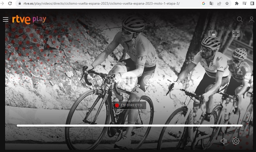 blocage chaine espagnole Vuelta